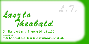 laszlo theobald business card