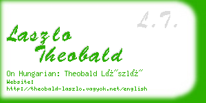 laszlo theobald business card